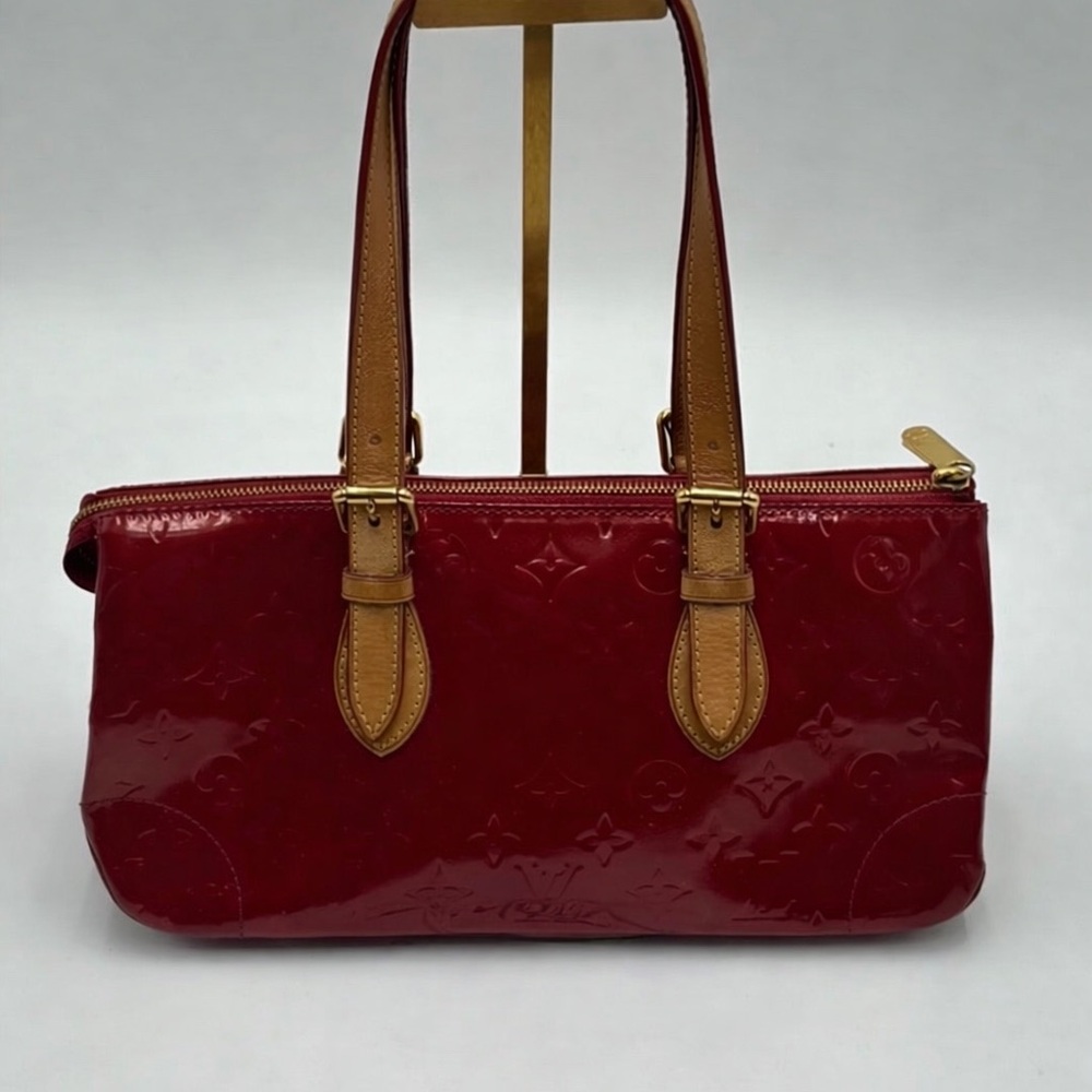 Louis Vuitton Red Patent Leather Shoulder Bag